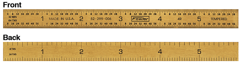 Fowler, 6” Flexible Titanium Golden Rule, 52-299-006-0