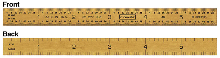 Fowler, 12” 4R Flexible Titanium Golden Rule, 52-299-012-0