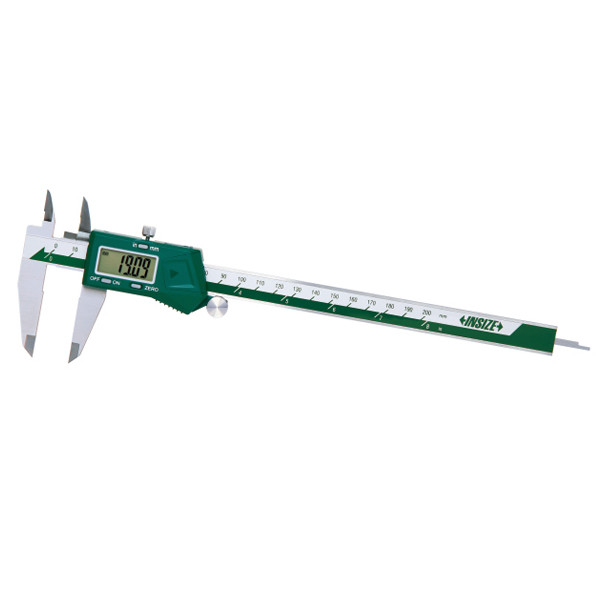 Insize, Digital Calipers With One Direction Upper Jaws, 0-6"/0-50Mm, Jaw With Same Height, 1184-150