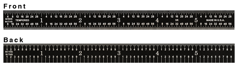 Fowler, 6” Flexible 3R EZ Read Rule, 52-298-006