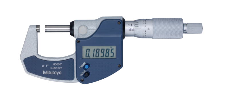 Mitutoyo, Digital Micrometer 0-1 inch, w/o output, 293-831-30