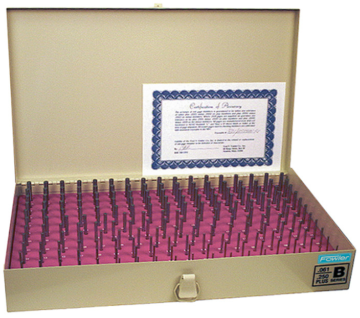 Fowler, .061 inch - .250 Pin Gage Set, 53-880-250