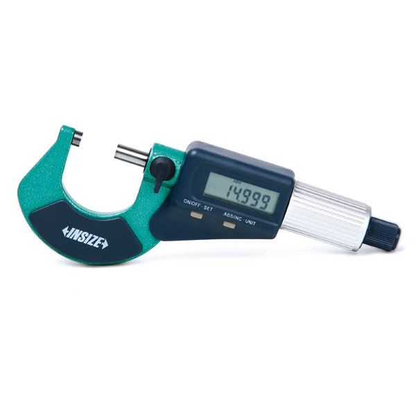 Insize, Digital Outside Micrometer, 25-50Mm/ 1-2", 3109-50A