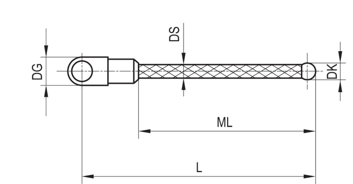Renishaw, M3 1/4 star stylus, Ø3 mm silicon nitride ball, carbon fibre stem, ML 11 mm, for Zeiss applications, A-5555-3880
