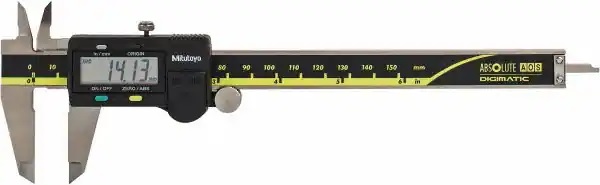 Mitutoyo, Electronic Caliper: 0 to 6″, 0.0005″ Resolution, 500-196-30
