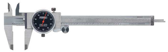 Fowler, 0-6” Blackface Dial Caliper, 52-008-005-0