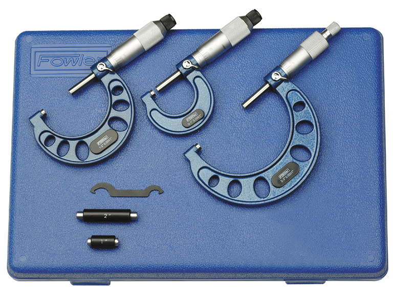 Fowler, 0-3 inch Outside Inch Micrometer Set, 52-215-003-1