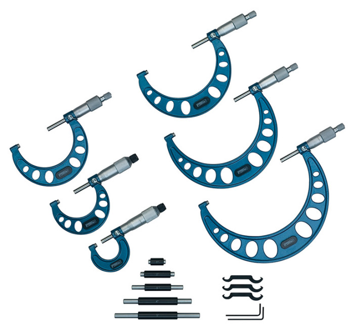 Fowler, 0-6 inch Outside Inch Micrometer Set, 52-215-006-1