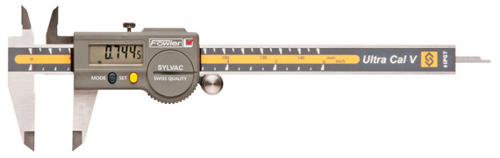 Fowler, 8”/200mm Ultra-Cal V Electronic Caliper with Lifetime Warranty, 54-100-068-1
