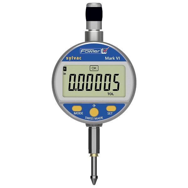 Fowler, Sylvac, 0 - 0.500 inch  / 125mm Mark VI Electronic Indicator with Lifetime Warranty, 54-530-135-0