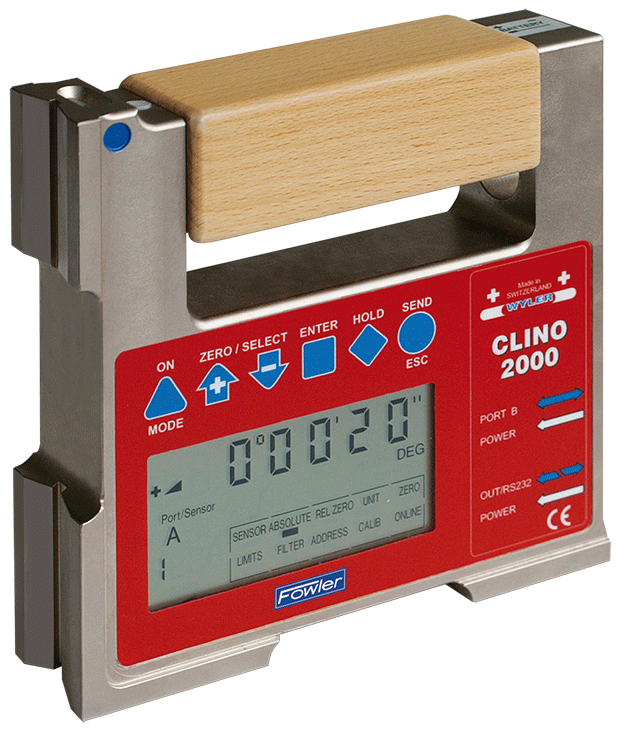 Clino Rule Instrument Fowler, Wyler Clino 2000 Precision Inclinometer, 54-825-200-0 ...