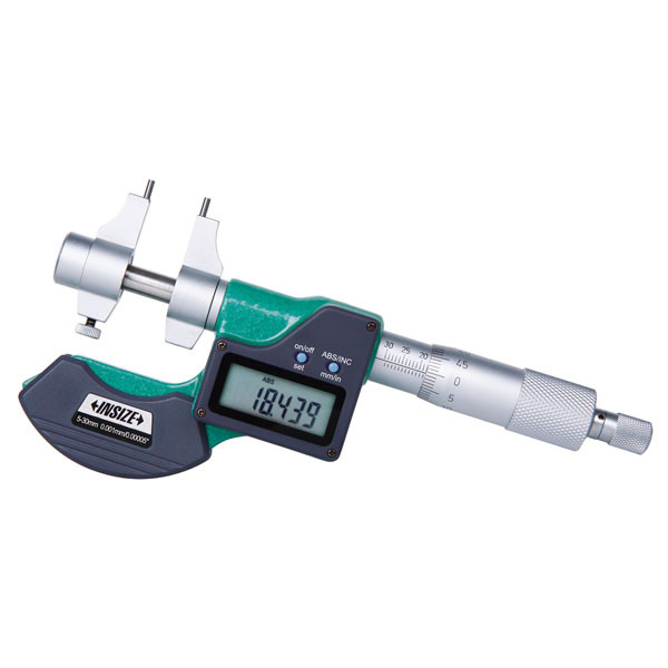 Insize, Digital Inside Micrometer, .2-1.2"/5-30Mm, 3520-30E
