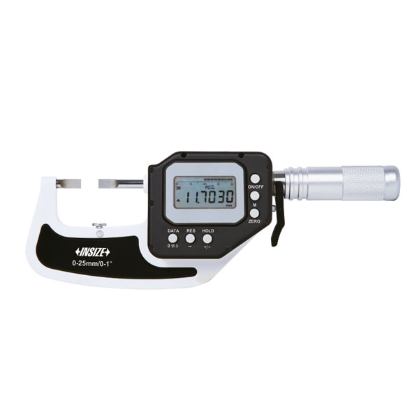 Insize, High Precision Digital Blade   Micrometers/Snap Gage (Built-In Wireless), 25-50Mm/1-2", .0002Mm/.00001", 3352-50AWL