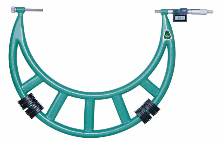 Insize, Digital Outside Micrometer With Interchangeable Anvils, 24-28"/600-700Mm, 3506-700E