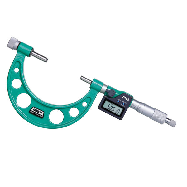 Insize, Digital Spherical Anvil Tube Micrometer, 1-2"/25-50Mm, Type B, 3560-50SE