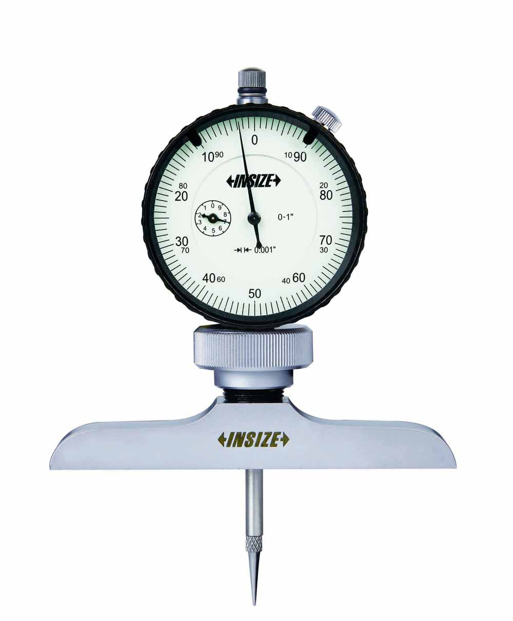 Insize, Dial Depth Gage, 0-12", 2341-2E2