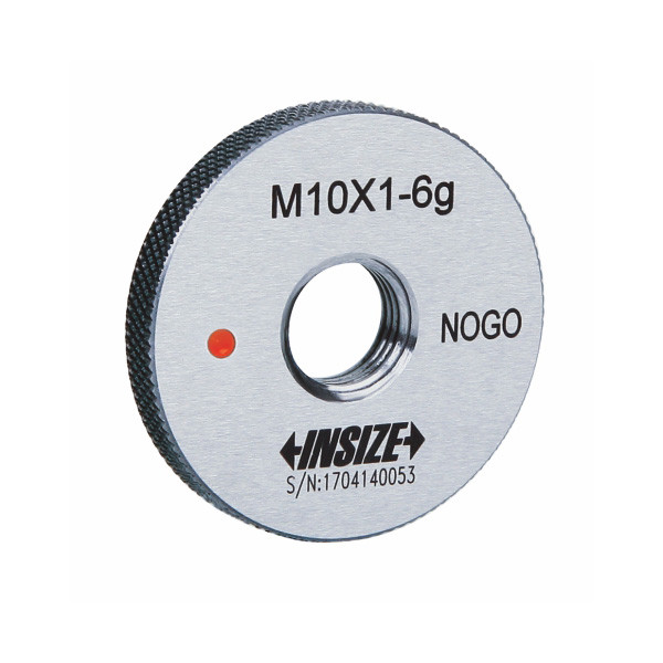 Insize, Fine Thread Ring Gage, 6G, No Go, Iso 1502, M14X1.25, 4129-14QN