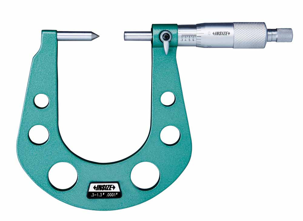 Insize, Disk Brake Micrometer, 1-2", 3288-2