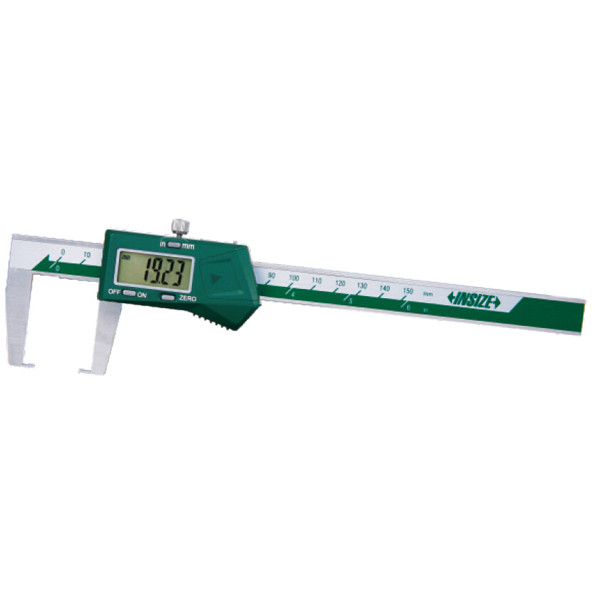 Insize, Digital Outside Neck Caliper, 0-6"/0-150Mm, 1187-150A