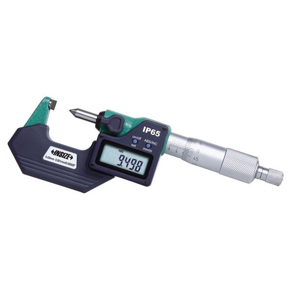Insize, Digital Crimp Height Micrometer, 0-1"/0-25Mm, 3566-25BE