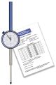 Fowler, 2 inch Whiteface Premium Dial Indicator with Certificate of Calibration, 52-520-120-0