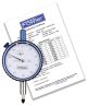 Fowler, 0.250 inch Whiteface Premium Dial Indicator with Certificate of Calibration, 52-520-125-0
