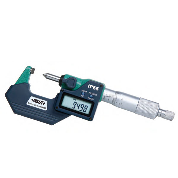 Insize, Electronic Crimp Height Micrometer, 50-75Mm/2-3", 0.001Mm/.00005", 3566-75CA