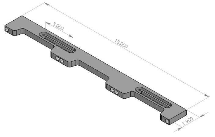 Inspection Arsenal, Loc-N-Load™ Docking Rails & End Caps –  18 Inch, LNL-DOCK-18