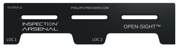 Inspection Arsenal, Open-Sight™ Docking Rails – Aluminum - Inch, Docking rail – 18 inch x 3 inch, OS-DOCK-18