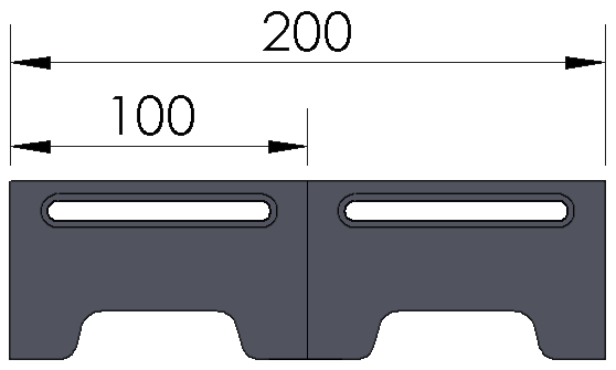 Inspection Arsenal, Open-Sight™ Docking Rails Aluminum, Docking rail – 360 x 75 mm, OS-DOCK-M360