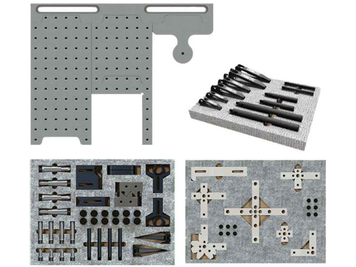 Inspection Arsenal, CMM Fixture System (18″ with Complete Clamp Kit), SYS10_DK18TR02