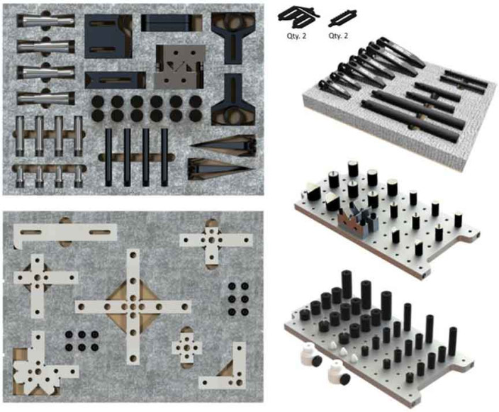 Inspection Arsenal, CMM Work Holding WORKS Kit (158 pcs) - Inch, TR-KIT-01